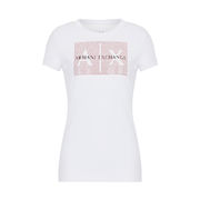 T-SHIRT MAXI LOGO STRASS Donna Bianco T-SHIRT MAXI LOGO STRASS Donna Bianco