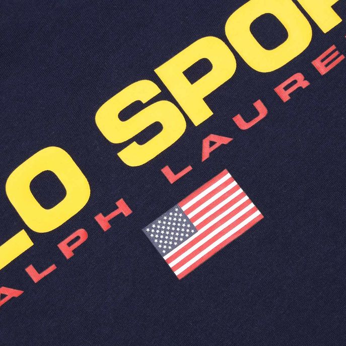 T-SHIRT MEZZA MANICA CON STAMPA LOGO Bambino Blu