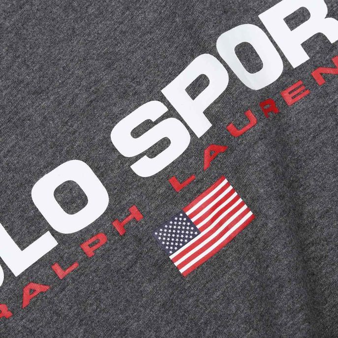 T-SHIRT MEZZA MANICA CON STAMPA LOGO Bambino Grigio