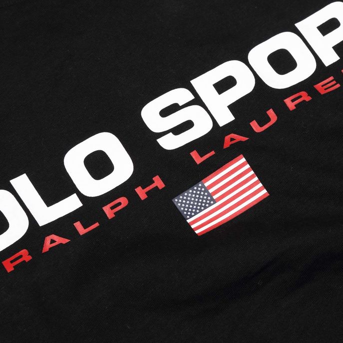 T-SHIRT MEZZA MANICA CON STAMPA LOGO Bambino Nero