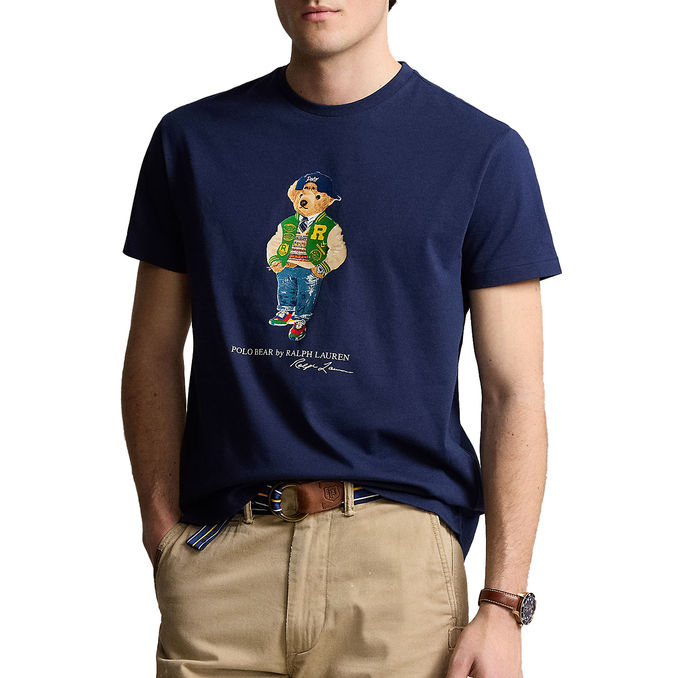 T-SHIRT ORSETTO PATCH Uomo Newport Navy Vrsy