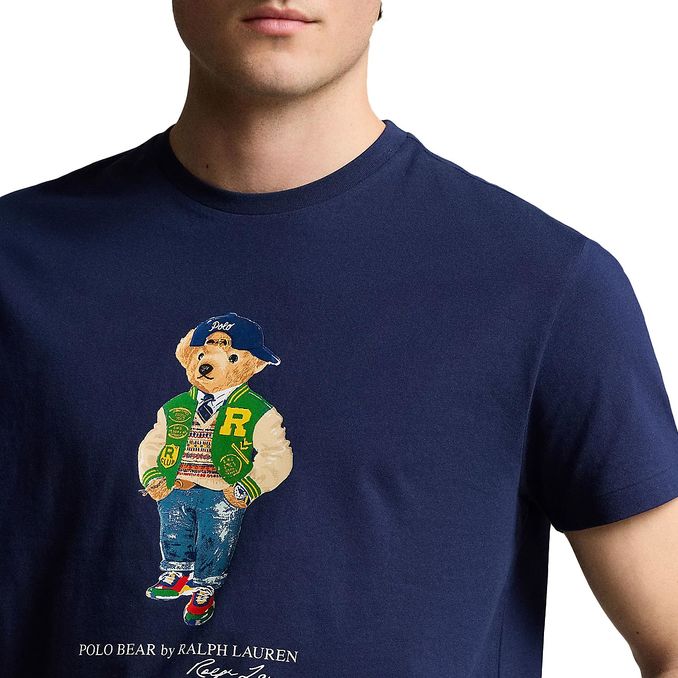 T-SHIRT ORSETTO PATCH Uomo Newport Navy Vrsy