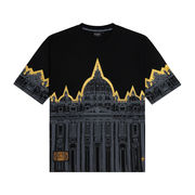 T-SHIRT OVER STAMPA SAN PIETRO Uomo Nero T-SHIRT OVER STAMPA SAN PIETRO Uomo Nero