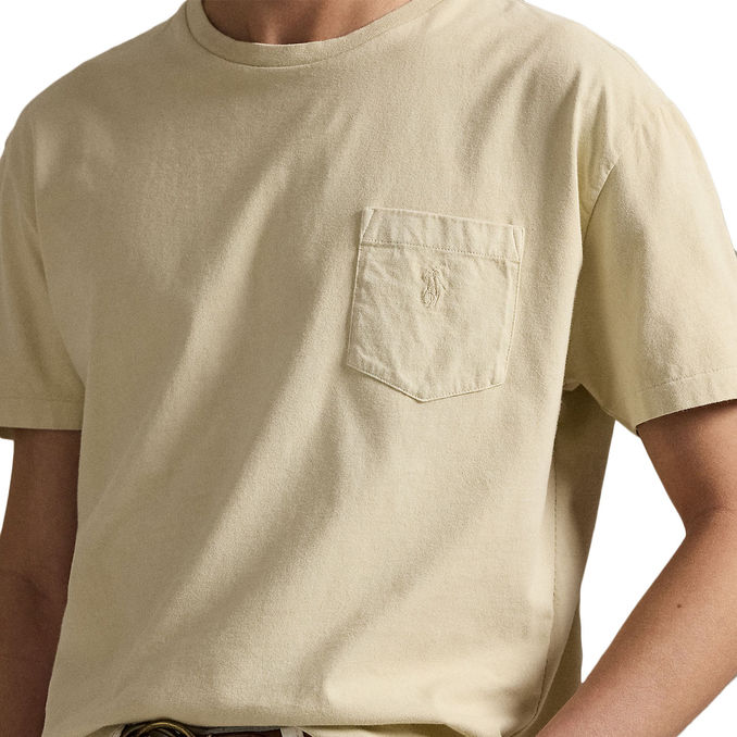 T-SHIRT PERSONALIZZATA SLIM CON TASCA TINTA MINERALE