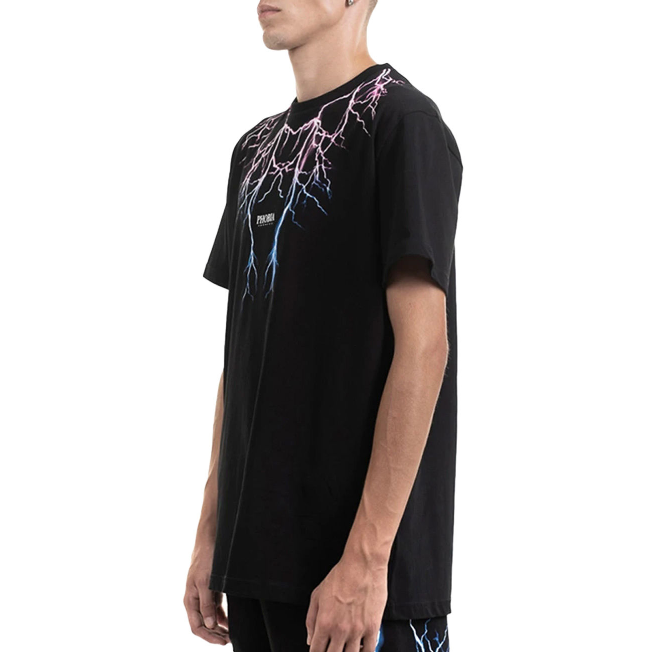 PHOBIA TSHIRT PINK LIGHTINING Uomo Black Mascheroni Store