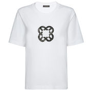 T-SHIRT RELAXED FIT CON RICAMO MONOGRAM  T-SHIRT RELAXED FIT CON RICAMO MONOGRAM