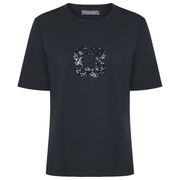 T-SHIRT RELAXED FIT CON RICAMO MONOGRAM T-SHIRT RELAXED FIT CON RICAMO MONOGRAM