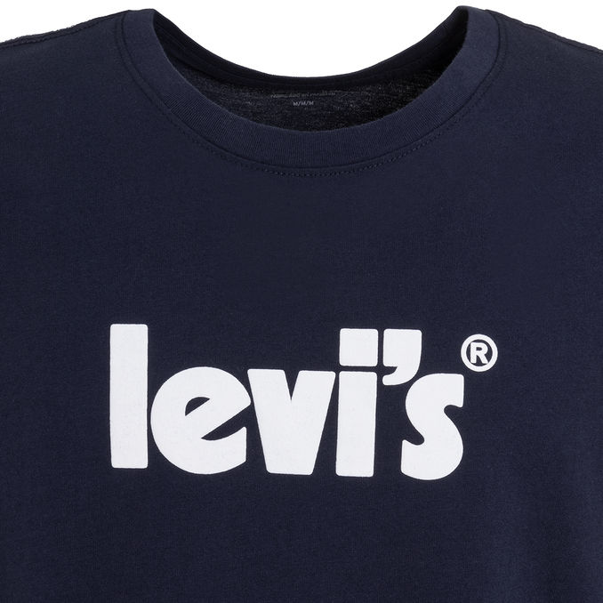 T-SHIRT RELAXED POSTER Uomo Dress Blues