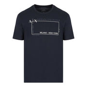T SHIRT SCRITTA LOGO SUL PETTO Uomo Navy T SHIRT SCRITTA LOGO SUL PETTO Uomo Navy