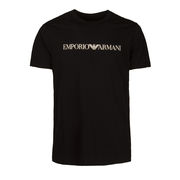 EMPORIO ARMANI T-SHIRT OVER CON MANICHE A SCESA Donna Bianco Logo argento