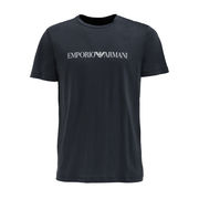 T-SHIRT SCRITTA LOGO Uomo Blu Navy T-SHIRT SCRITTA LOGO Uomo Blu Navy
