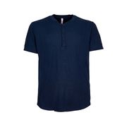 T-SHIRT SERAFINO CON FONDO STONDATO Uomo Navy Blue T-SHIRT SERAFINO CON FONDO STONDATO Uomo Navy Blue