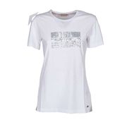 T-SHIRT SEVILLA CON BANDIERA IN PAILLETTES Donna Bright white T-SHIRT SEVILLA CON BANDIERA IN PAILLETTES Donna Bright white