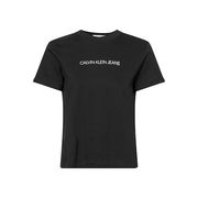 T-SHIRT SHRUNKEN LOGO VELOUR Donna Black Muslin T-SHIRT SHRUNKEN LOGO VELOUR Donna Black Muslin