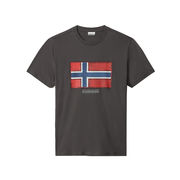 T-SHIRT SIROL CON STAMPA FLAG Uomo Dark Grey Solid T-SHIRT SIROL CON STAMPA FLAG Uomo Dark Grey Solid