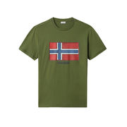 T-SHIRT SIROL CON STAMPA FLAG Uomo Green Cypress T-SHIRT SIROL CON STAMPA FLAG Uomo Green Cypress