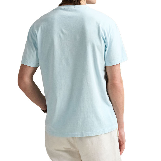 T-SHIRT SLIM FIT CON TASCHINO Uomo Sky