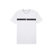 T-SHIRT SLIM IN COTONE CON LOGO ORIZZONTALE Uomo Bright White T-SHIRT SLIM IN COTONE CON LOGO ORIZZONTALE Uomo Bright White