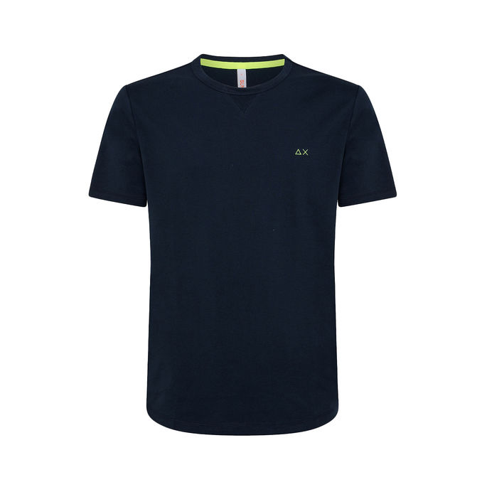 T-SHIRT SOLID Uomo Navy Blue