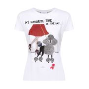 T-SHIRT STAMPA MY FAVOURITE TIME OF THE DAY Donna Bianco T-SHIRT STAMPA MY FAVOURITE TIME OF THE DAY Donna Bianco