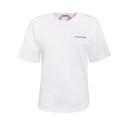 T-SHIRT STONDATA IN COTONE Donna Bianco Ottico T-SHIRT STONDATA IN COTONE Donna Bianco Ottico