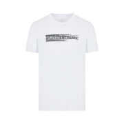 T-SHIRT STRISCIA LOGO Uomo Bianco T-SHIRT STRISCIA LOGO Uomo Bianco