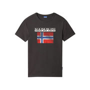 T-SHIRT SURG FLAG LOGO PETTO Uomo Dark Grey Solid T-SHIRT SURG FLAG LOGO PETTO Uomo Dark Grey Solid