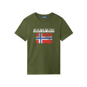 T-SHIRT SURG FLAG LOGO PETTO Uomo Green Cypress T-SHIRT SURG FLAG LOGO PETTO Uomo Green Cypress