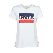 T-SHIRT THE PERFECT GRAPHIC TEE LOGO SPORTSWEAR Donna Bianco Blu Rosso T-SHIRT THE PERFECT GRAPHIC TEE LOGO SPORTSWEAR Donna Bianco Blu Rosso