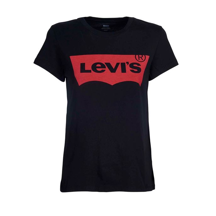 T-SHIRT THE PERFECT GRAPHIC TEE WITH LOGO Donna Nero Rosso