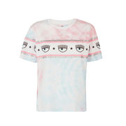 T-SHIRT TIE DYE MAXI LOGOMANIA Donna Bianco T-SHIRT TIE DYE MAXI LOGOMANIA Donna Bianco