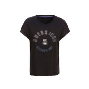 T-SHIRT TONYA CON LOGO CIRCOLARE E STRASS Donna Jet Black T-SHIRT TONYA CON LOGO CIRCOLARE E STRASS Donna Jet Black