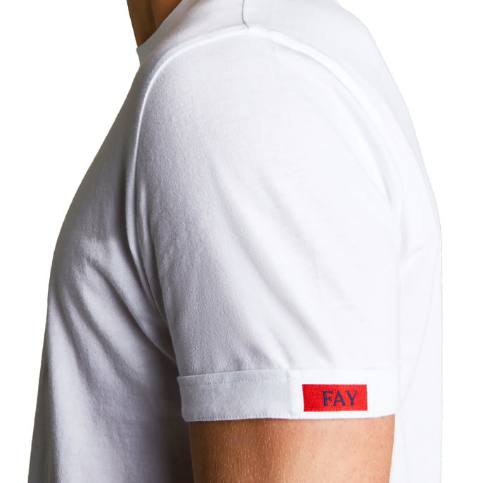 T-SHIRT TRAVEL Uomo Bianco Rosso