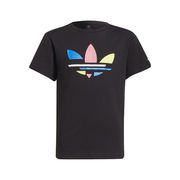 T-SHIRT TREFOIL LOGO MULTICOLOR Bambino Nero T-SHIRT TREFOIL LOGO MULTICOLOR Bambino Nero