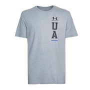 T-SHIRT UA VERTICAL LEFT CHEST Uomo Grigio melange T-SHIRT UA VERTICAL LEFT CHEST Uomo Grigio melange