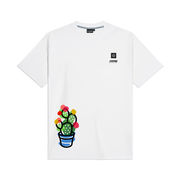 T-SHIRT UPUPA E CACTUS MAMBO TATTOOER Uomo Bianco T-SHIRT UPUPA E CACTUS MAMBO TATTOOER Uomo Bianco