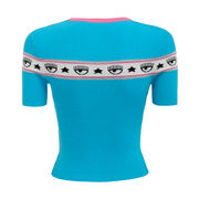T-SHIRT VISCOSA LOGOMANIA Donna Aquarius T-SHIRT VISCOSA LOGOMANIA Donna Aquarius