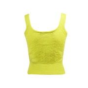 TOP CROPPED IN MOHAIR Donna Verde acido TOP CROPPED IN MOHAIR Donna Verde acido