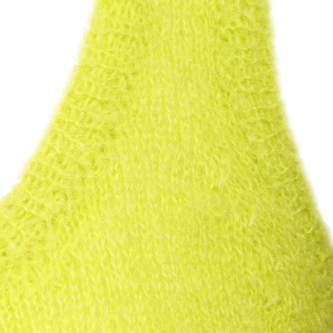 TOP CROPPED IN MOHAIR Donna Verde acido