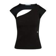TOP CUT OUT ELASTICIZZATO Donna Nero TOP CUT OUT ELASTICIZZATO Donna Nero