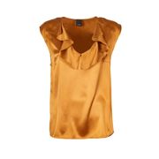 TOP FASCINOSO IN SATIN CON VOLANT TOP FASCINOSO IN SATIN CON VOLANT