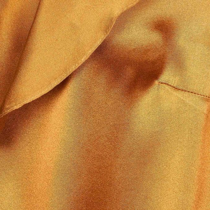 TOP FASCINOSO IN SATIN CON VOLANT