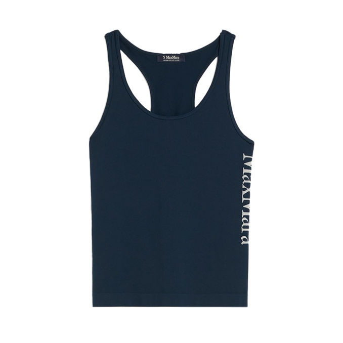 TOP FORTUNA CON LOGO LATERALE Donna Blu