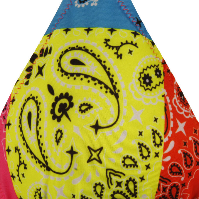 TOP LEAH CLASSIC TRIANGLE TOP Donna Bandana Round Fluo