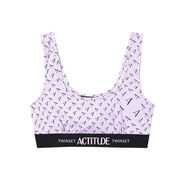 TOP LOGO ALL OVER ACTITUDE Donna Pastel Lilac TOP LOGO ALL OVER ACTITUDE Donna Pastel Lilac