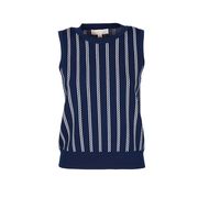 TOP MARINA SMANICATO Donna Midnight Blue White TOP MARINA SMANICATO Donna Midnight Blue White