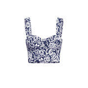 TOP MOSCATO Donna Fondo Blu Fiore TOP MOSCATO Donna Fondo Blu Fiore