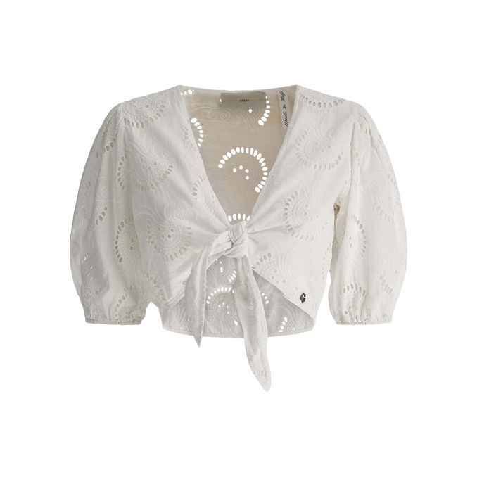 TOP SILVIA Donna Pure White