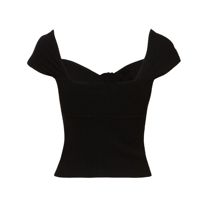 TOP VALERIANA Donna Nero