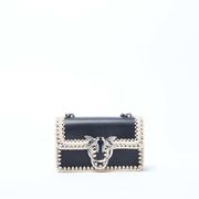 TRACOLLA MINI LOVE ICON STITCHED BUBBLES Donna Nero TRACOLLA MINI LOVE ICON STITCHED BUBBLES Donna Nero